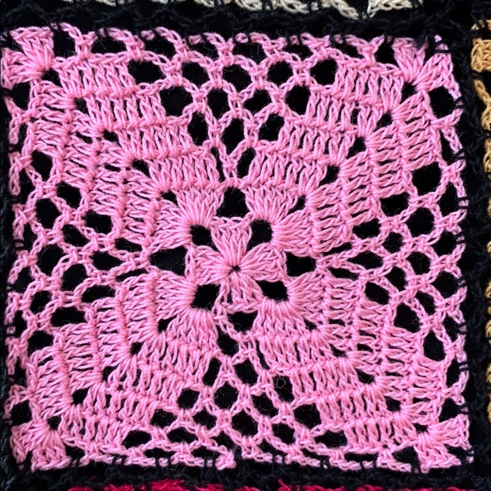 One of the kind Multicolor Zapotec crochet blouse from Oaxaca. - Picture 4 of 8